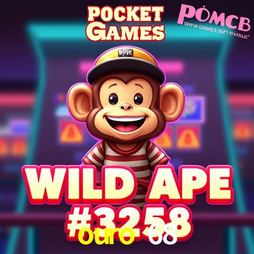 Imagem promocional da ouro 68 mostrando a plataforma e suas vantagens